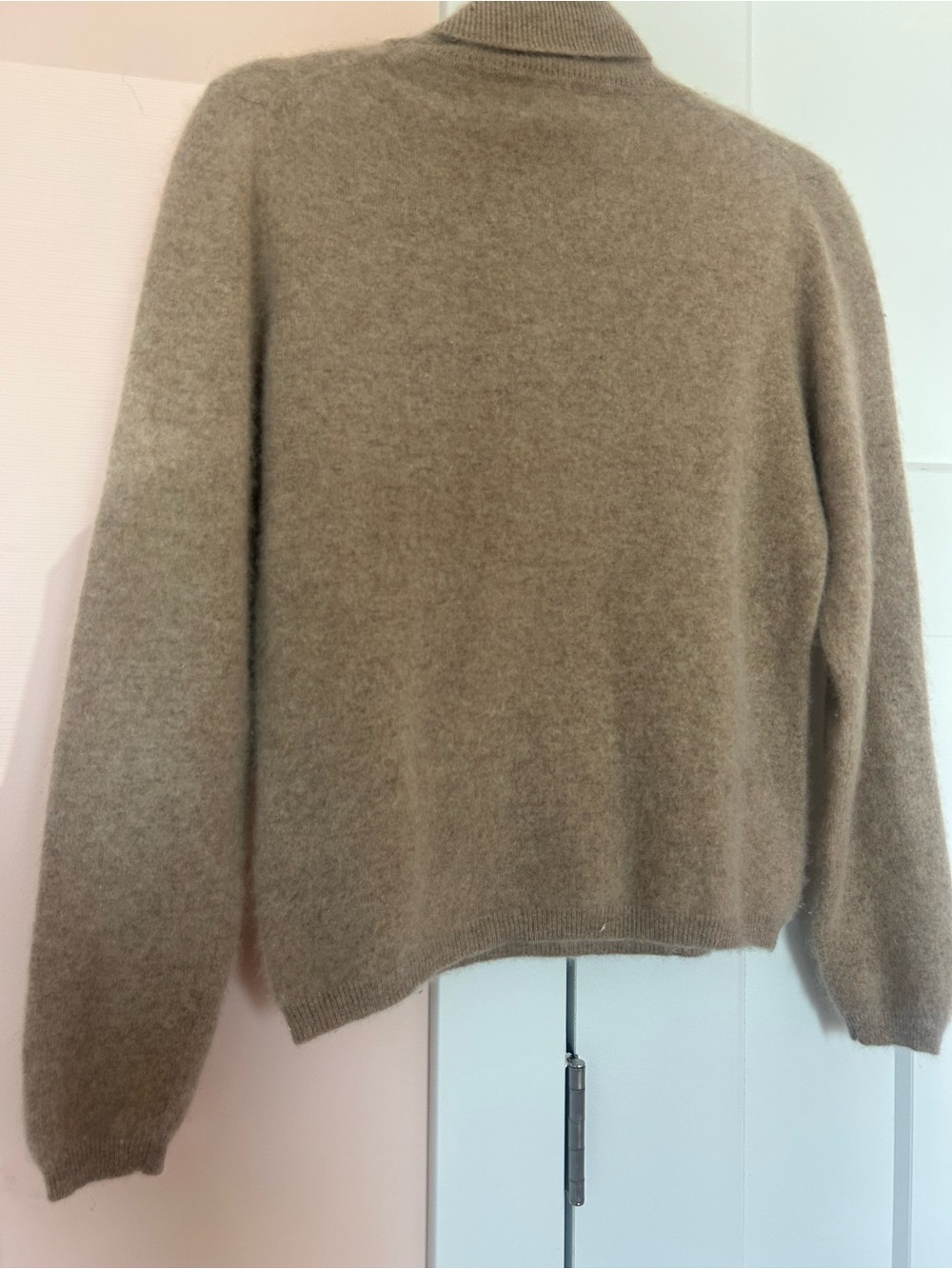 croft & barrow Cashmere Turtleneck Sweater in camel color - Picture 4 of 5